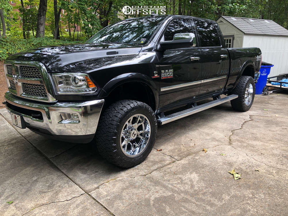 2018 Ram 2500 with 20x10 -19 Hostile Rage and 295/60R20 Nitto Ridge ...