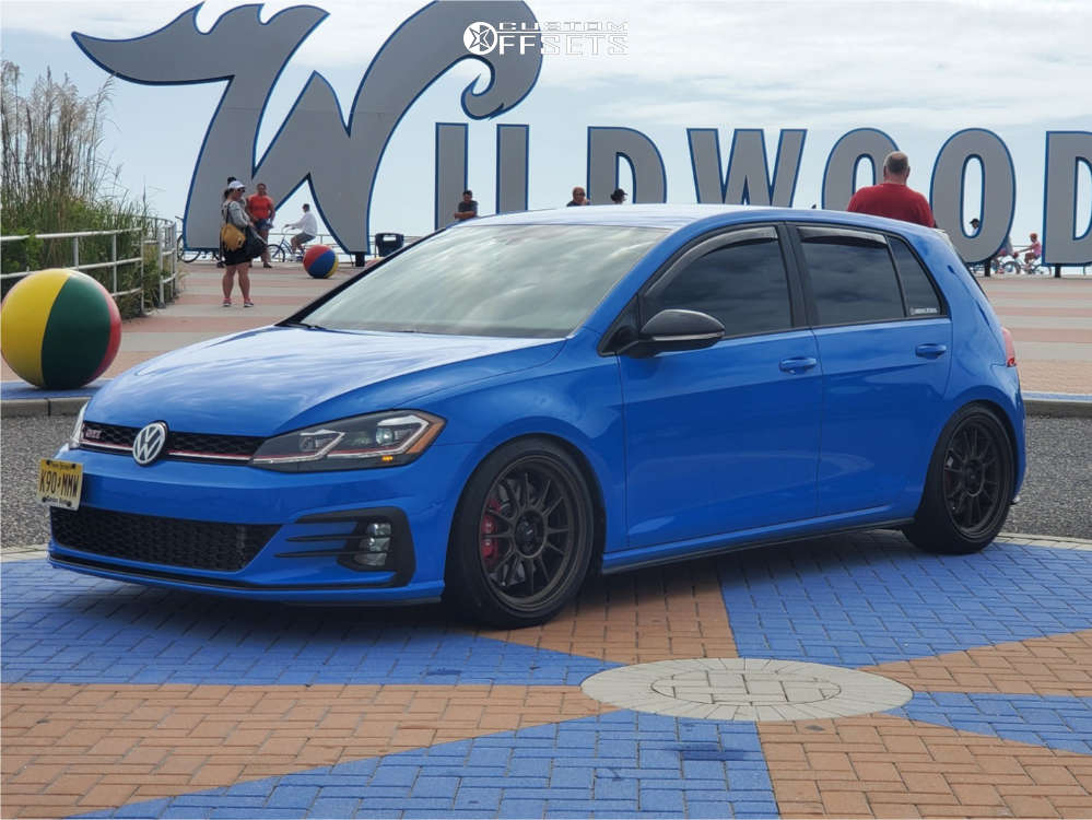2019 Volkswagen GTI with 18x8.5 43 Konig Hypergram and 225/40R18
