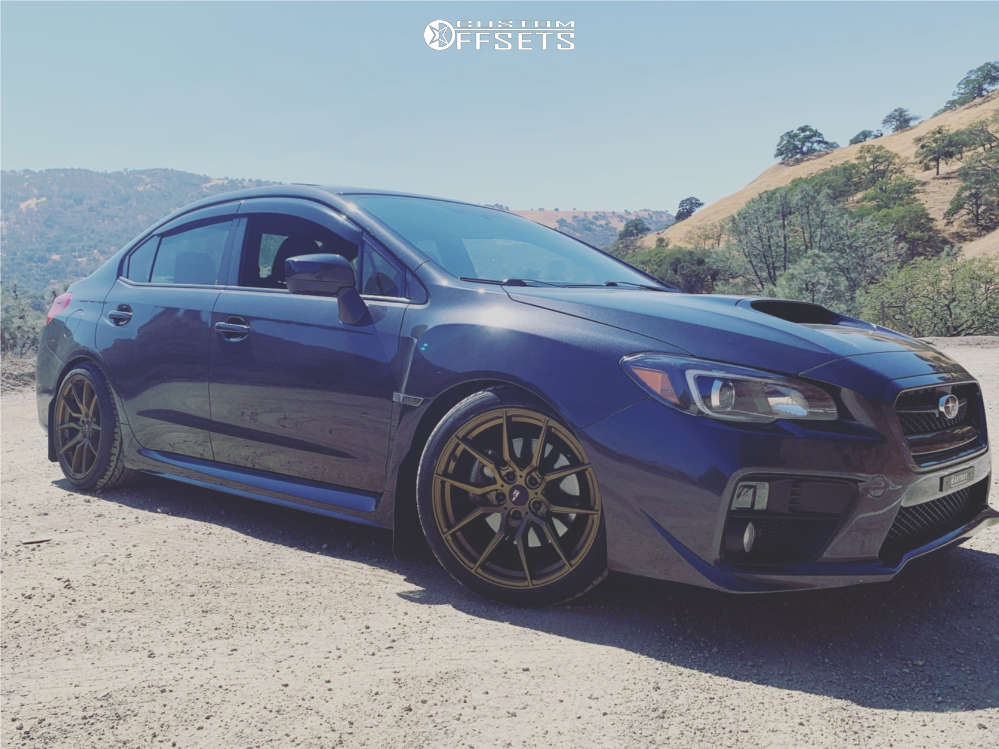 2017 Subaru WRX with 18x9.5 35 Option Lab R716 and 255/35R18
