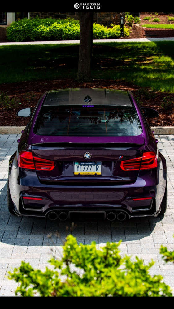 2017 BMW M3 with 20x9.5 23 BBS Lmr and 295/30R20 Michelin Pilot Super