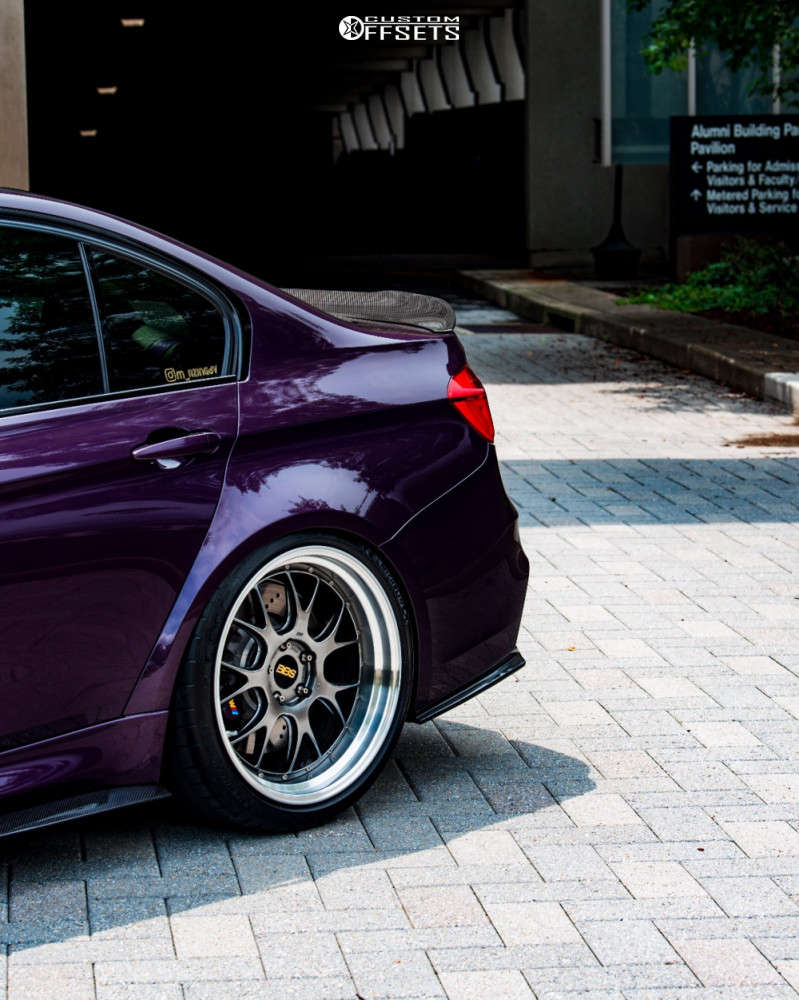 2017 BMW M3 with 20x9.5 23 BBS Lmr and 295/30R20 Michelin Pilot Super