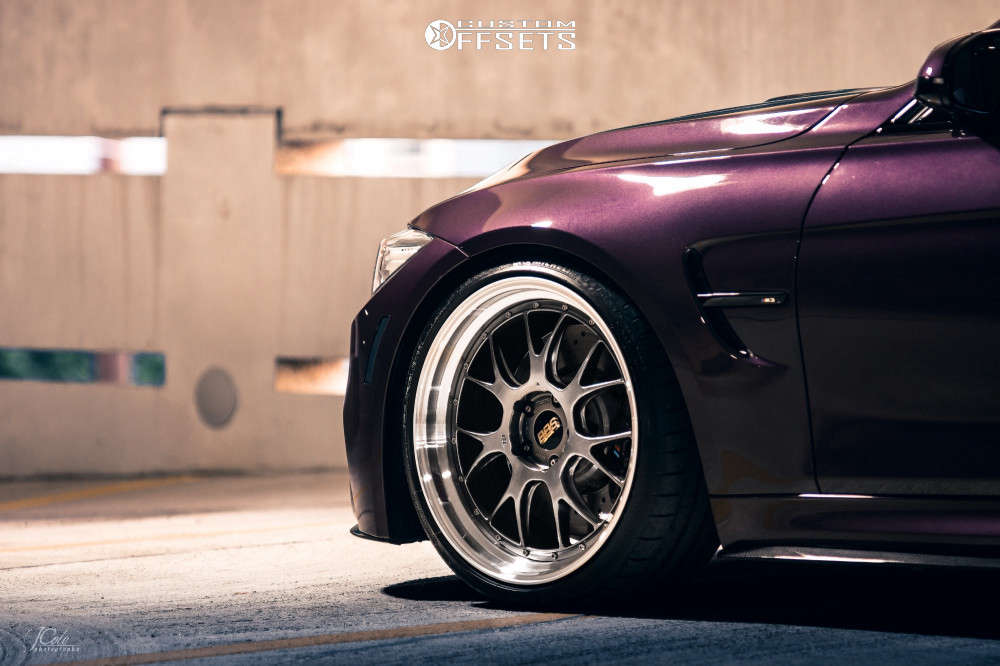 2017 BMW M3 with 20x9.5 23 BBS Lmr and 295/30R20 Michelin Pilot Super