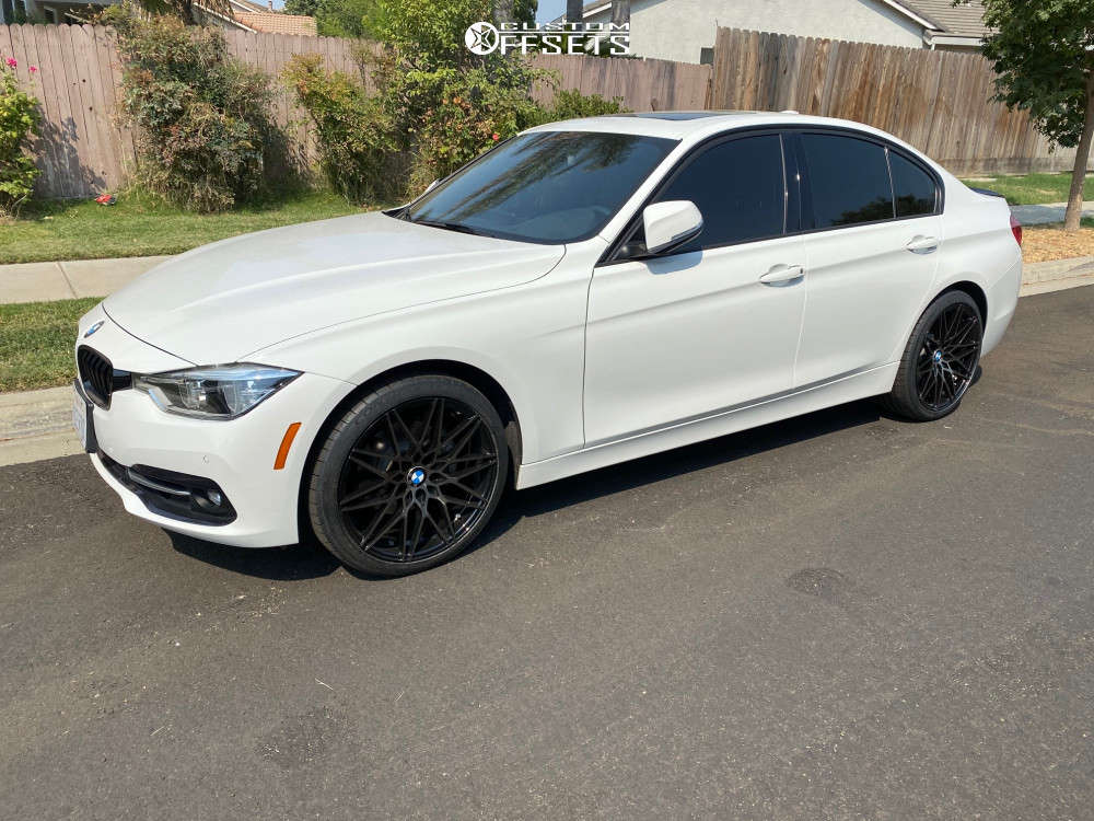2016 BMW 328i Wheel Offset Flush Stock 1269474 Custom Offsets