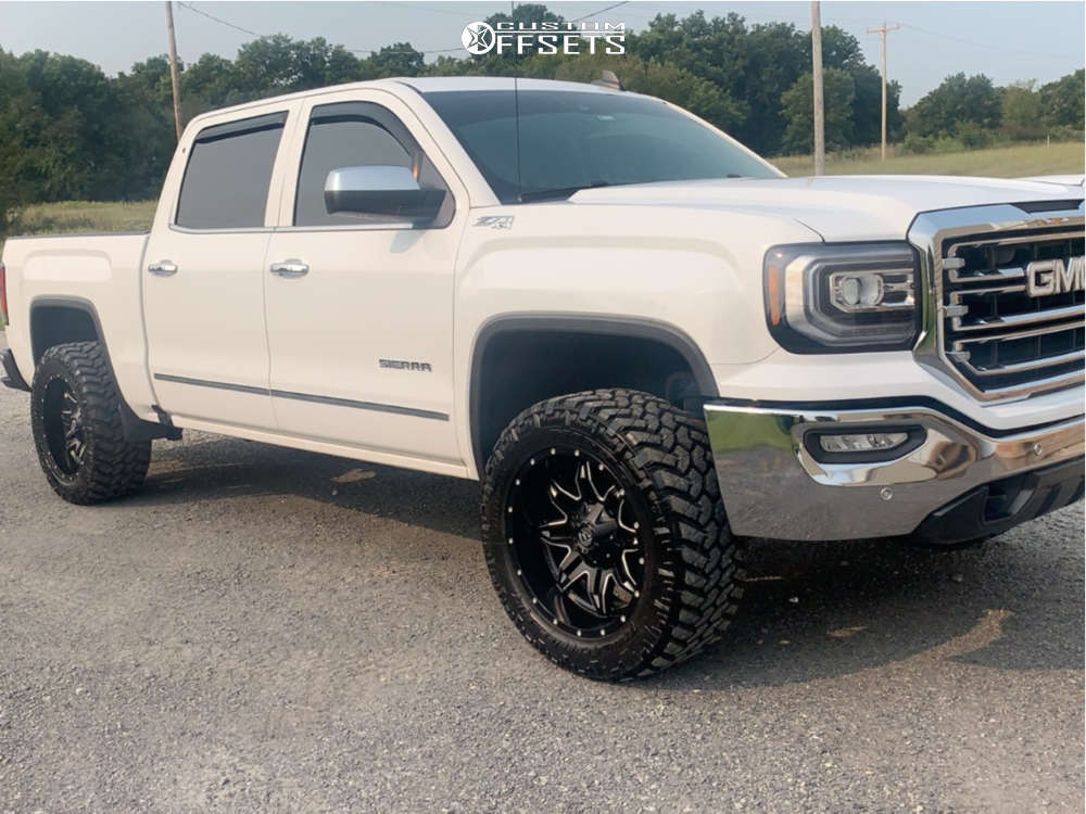 2017 GMC Sierra 1500 with 20x10 24 Fuel Lethal and 33/12.5R20 Nitto