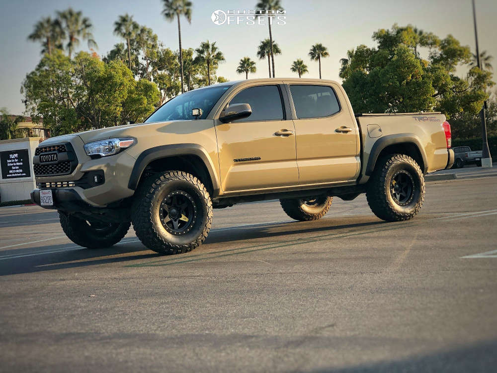 2017 Toyota Tacoma with 16x8 12 SCS BR6 and 295/75R16 BFGoodrich