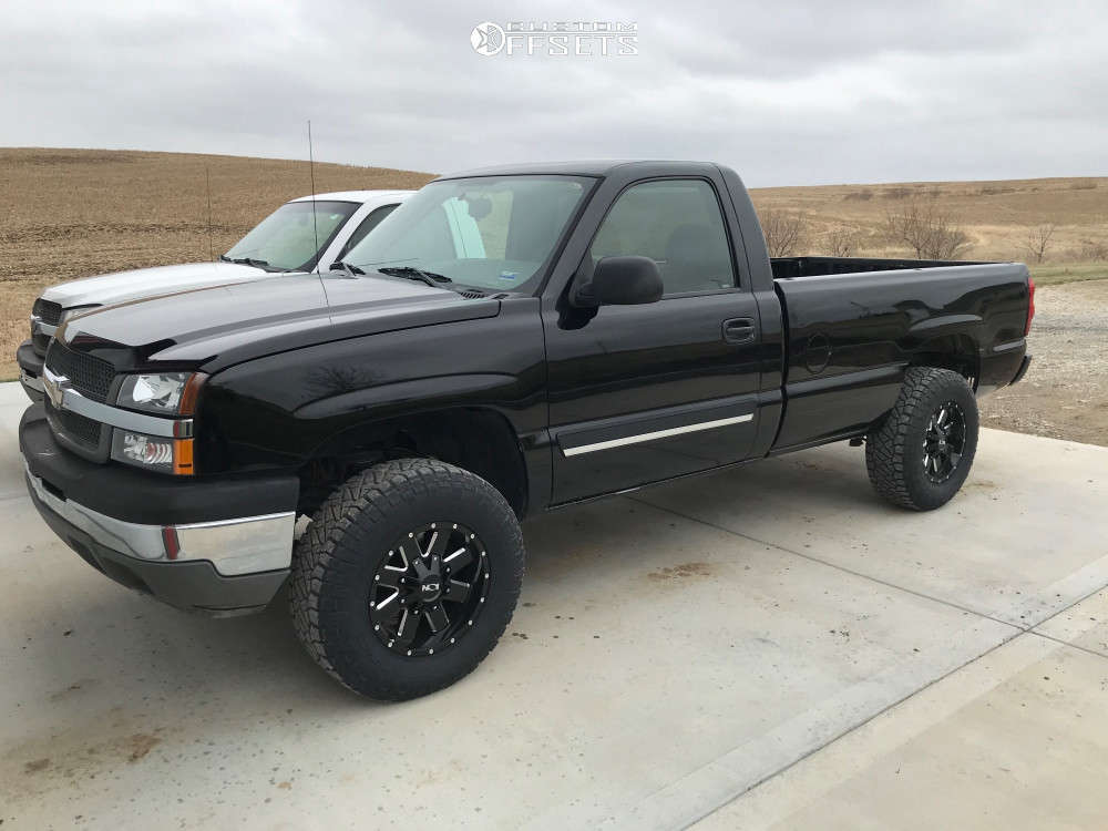 2005 Chevrolet Silverado 1500 with 17x9 -12 Alloy Ion 141 and 285/70R17 ...