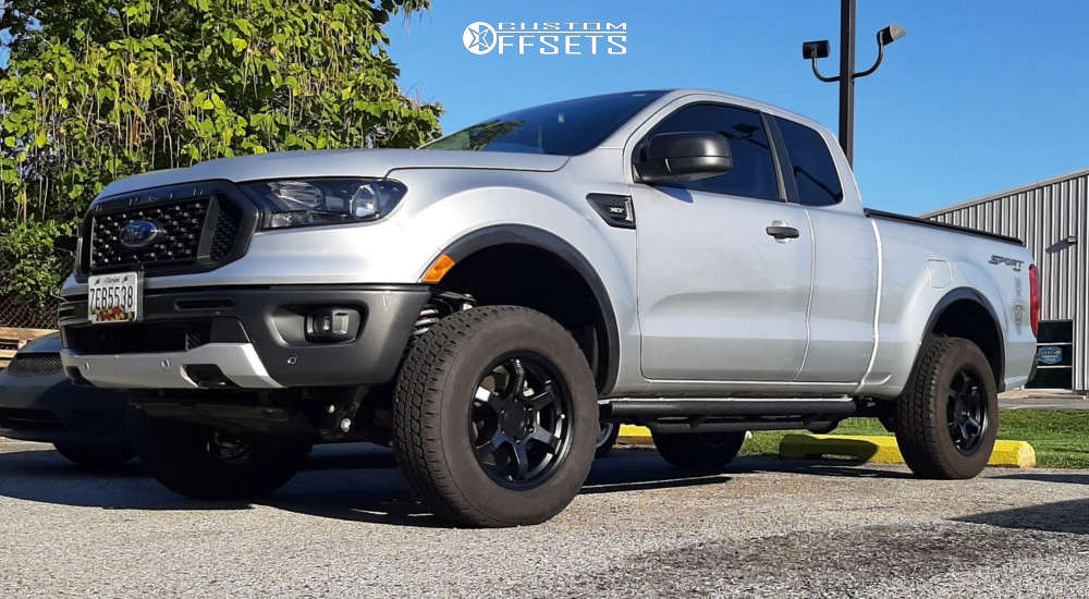 2019 Ford Ranger with 17x8.5 18 Motegi Mr150 and 265/65R17 Bridgestone ...