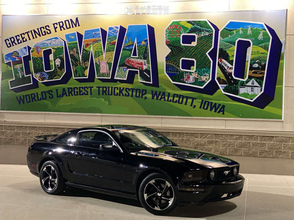 2009 Ford Mustang with 18x8 35 Andros R10 and 255/45R18 Firestone ...