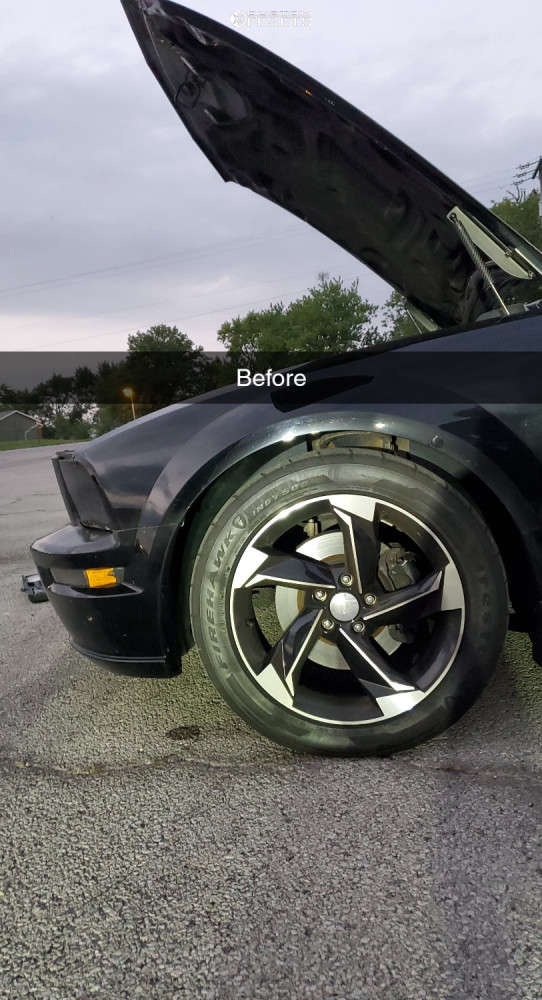 2009 Ford Mustang with 18x8 35 Andros R10 and 255/45R18 Firestone ...