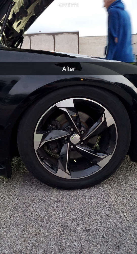 2009 Ford Mustang with 18x8 35 Andros R10 and 255/45R18 Firestone ...