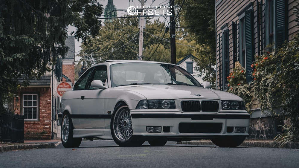 1995 BMW M3 with 17x8 20 BBS Rc090 and 215/45R17 Yokohama