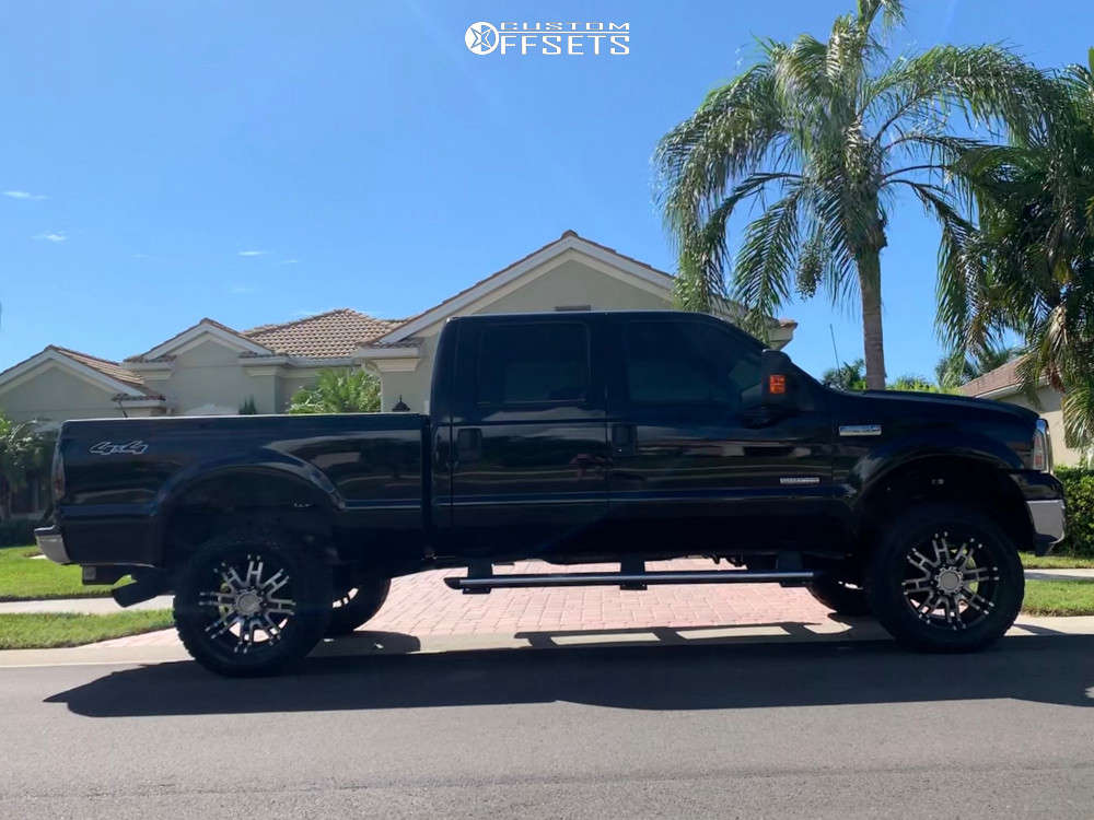 2005 Ford F-250 Super Duty with 20x10 -24 Helo He835 and 35/12.5R20 ...