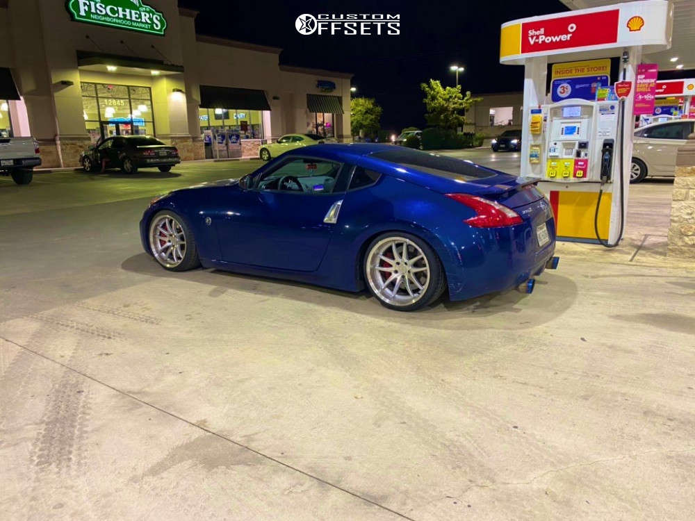 WCQ 5D's 青74枚 2016 Nissan 370Z with 19x9.5 22 Aodhan Ds02 and 235/35R19