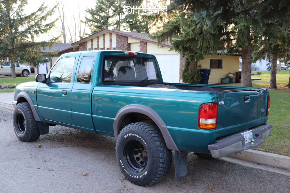 1997 Ford Ranger with 15x10 -39 Vision D Window and 32/11.5R15 ...