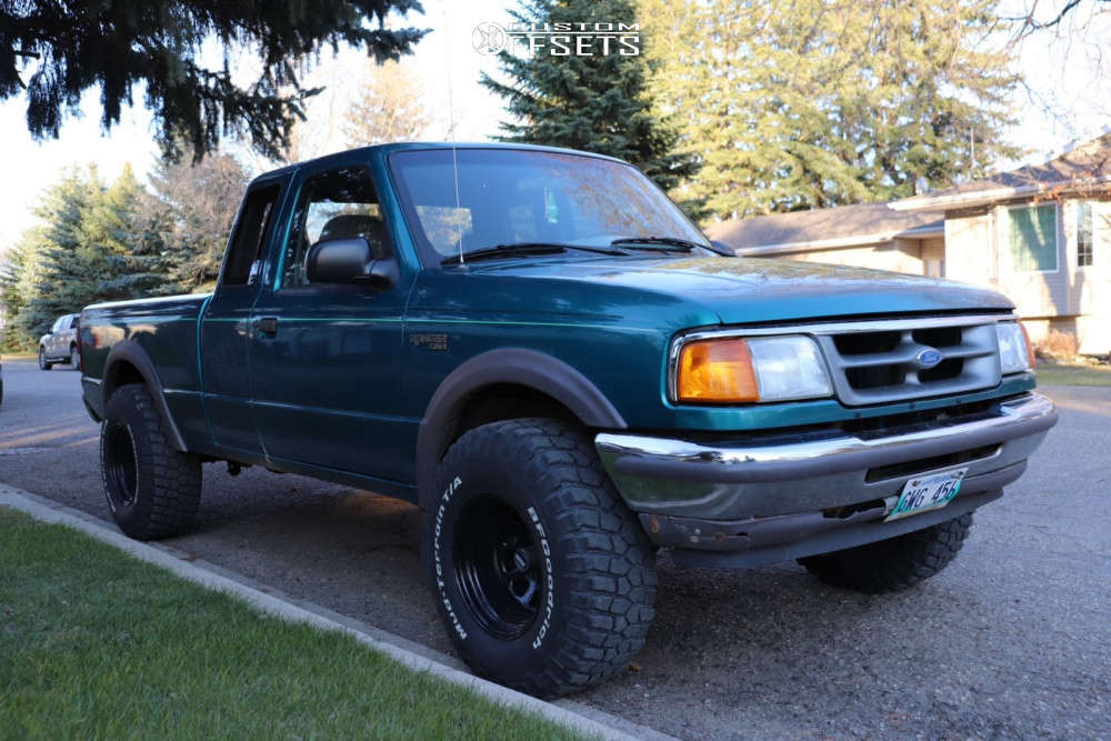 1997 Ford Ranger with 15x10 -39 Vision D Window and 32/11.5R15 ...