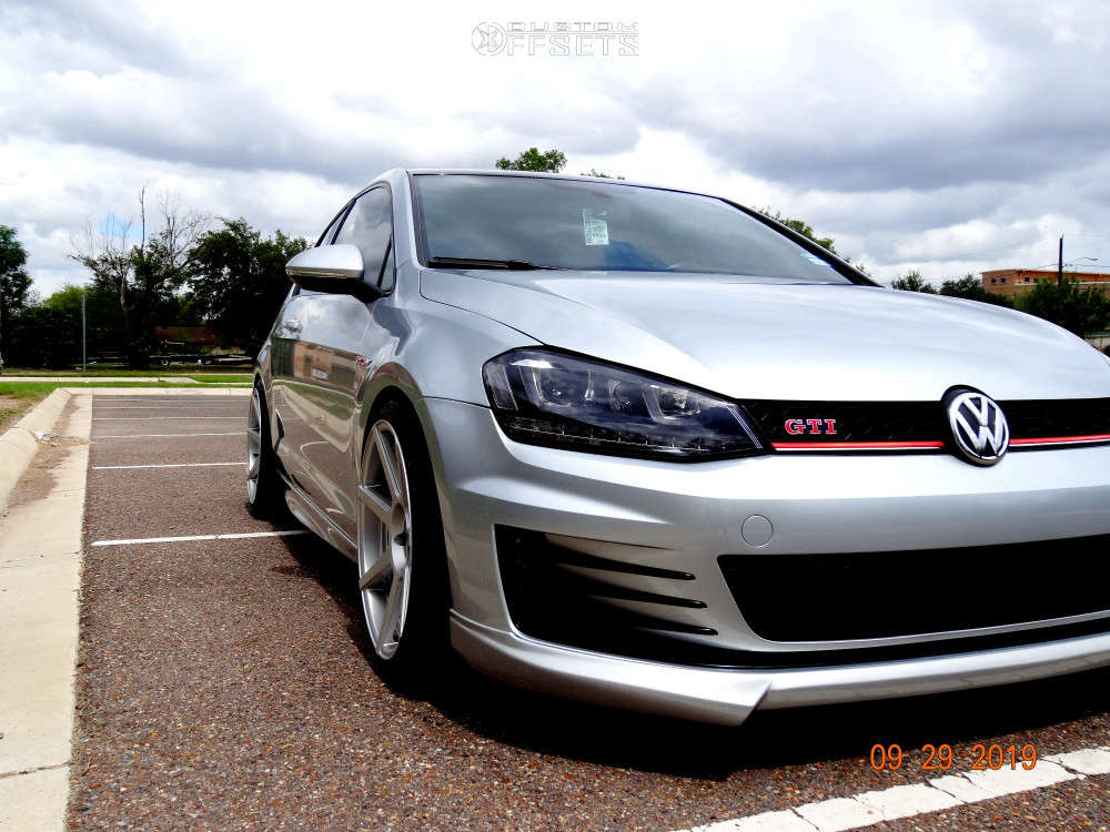 V706 2015 Volkswagen GTI with 19x9.5 35 VMR V706 and 235/35R19 Cosmo Mucho ...