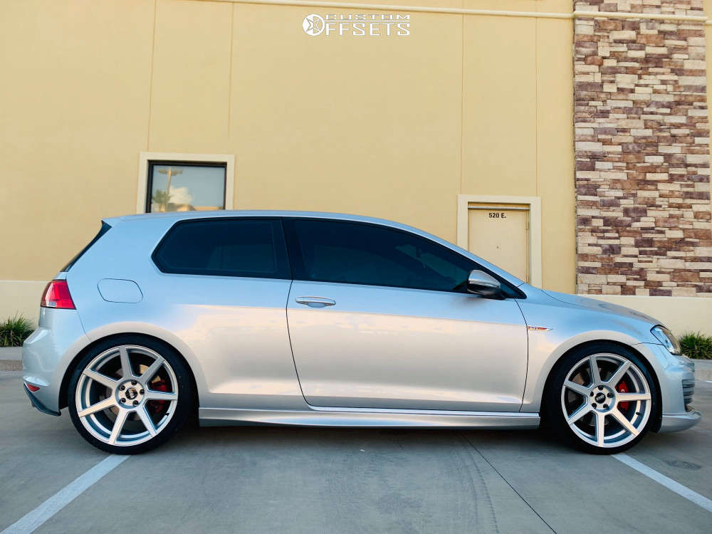 V706 2015 Volkswagen GTI with 19x9.5 35 VMR V706 and 235/35R19 Cosmo Mucho ...