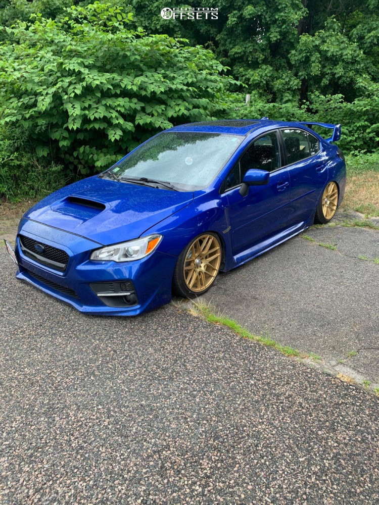 2017 Subaru WRX with 18x9.5 35 F1R F18 and 225/40R18 Michelin