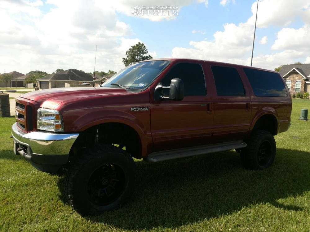 01 Excursion With Rims 2001 Ford Excursion with 20x10 -25 Vision Bomb and 37/12.5R20 Federal ...