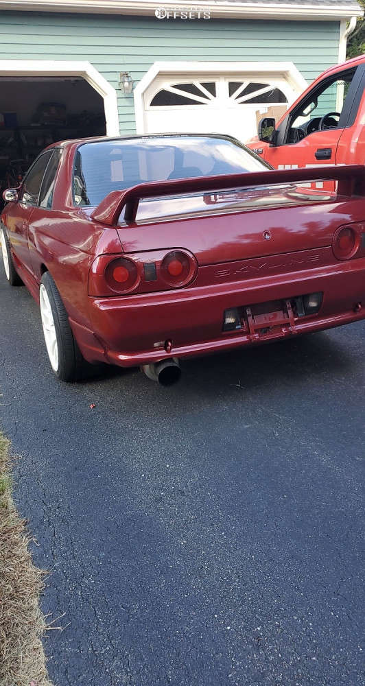 R32 Rwd 1992 Nissan Skyline R32 with 18x8.5 38 Work Emotion Cr Kiwami and 225 ...