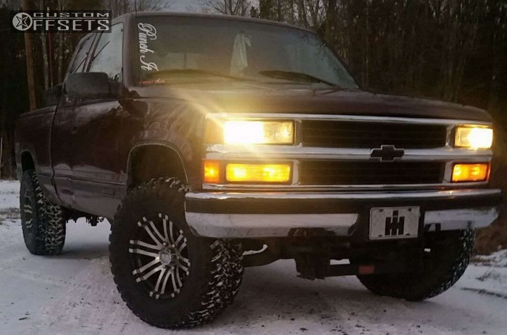 1998 Chevrolet K1500 with 17x9 -11 Axe Offroad 197 and 33/12.5R17 Toyo ...