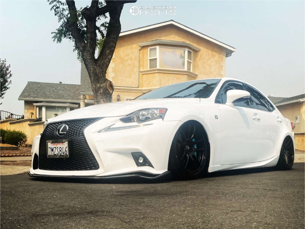 2015 Lexus IS350 with 18x8.5 35 AVID1 AV32 and 225/40R18 Yokohama S