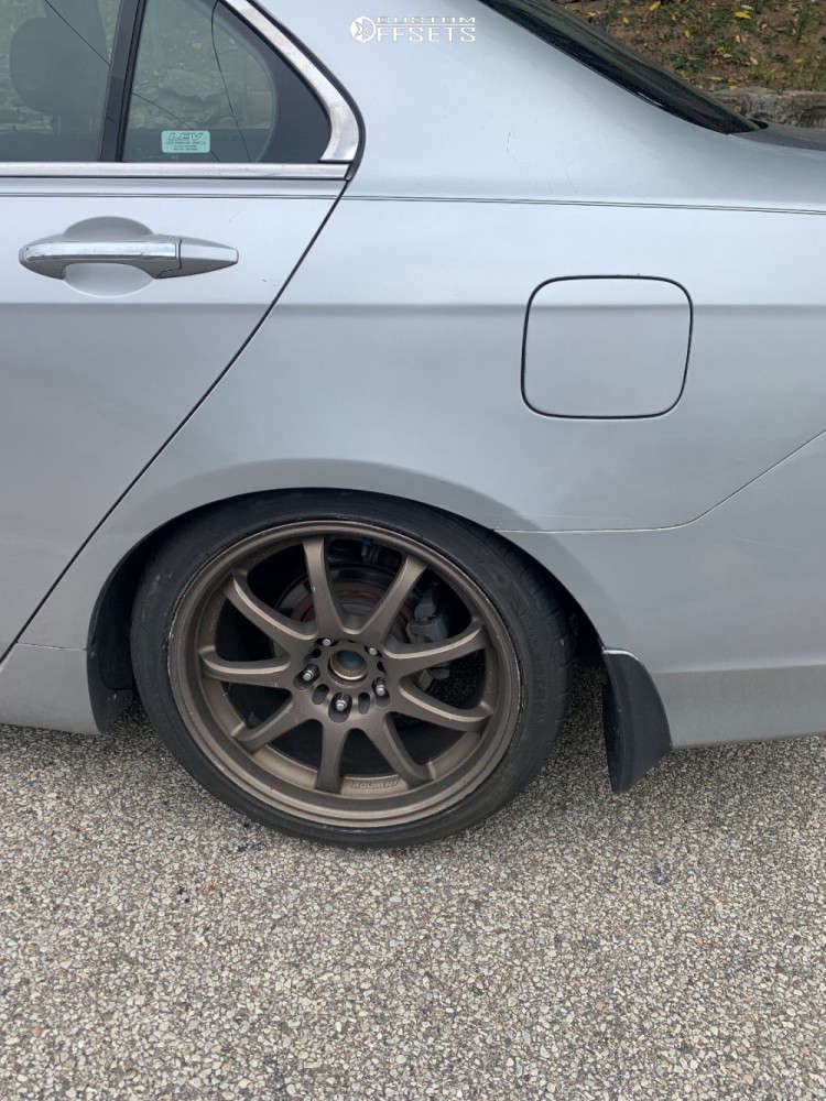2006 Acura TSX with 18x8.5 38 Work Emotion Xd9 and 225/40R18