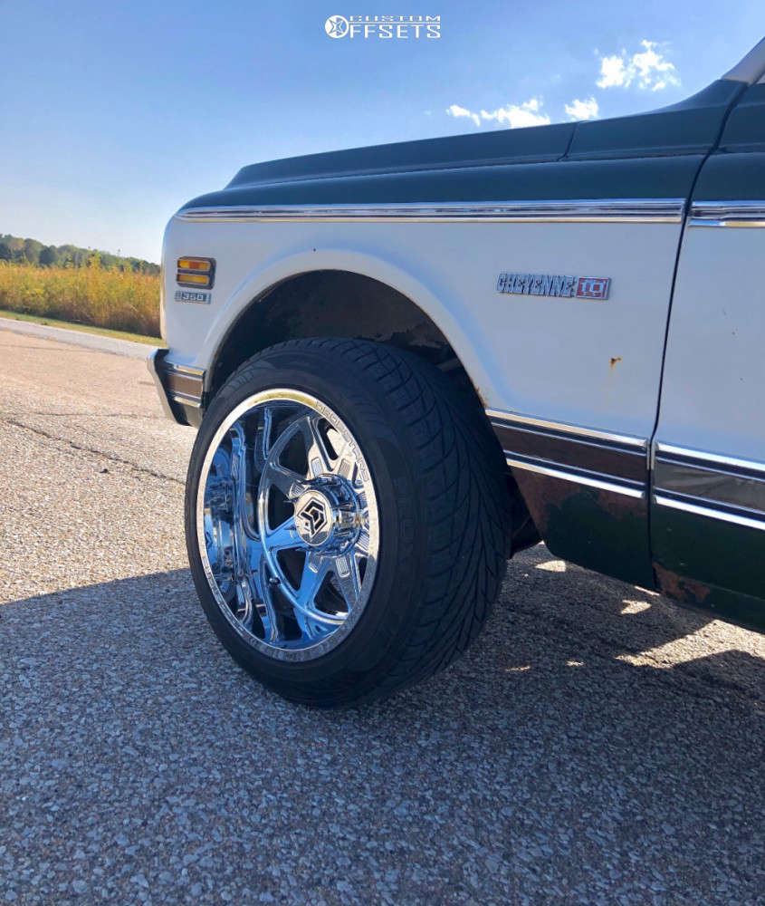 1972 Chevrolet C10 Pickup with 20x12 -44 Dropstars 655c and 295/45R20 ...