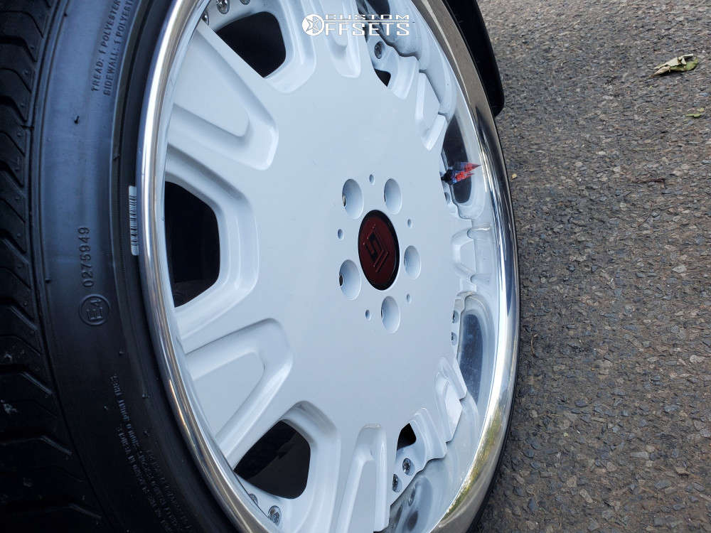 1993 Nissan Cedric with 19x8.5 43 Work Ls507 and 225/35R19 