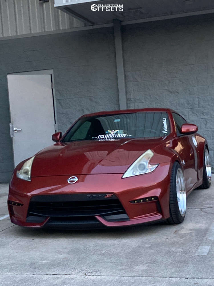 2014 Nissan 370Z with 19x11 22 Aodhan Ds05 and 285/35R19 Hankook Ventus ...