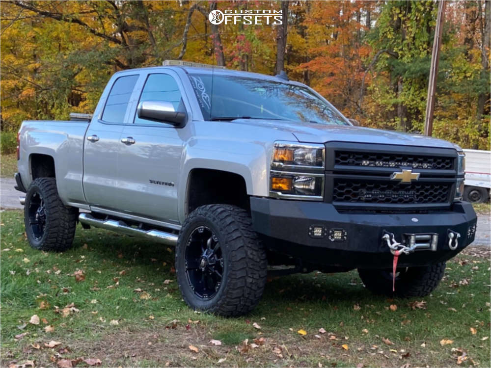 2015 Chevrolet Silverado 1500 with 20x10 -19 Ballistic Morax and 35/12 ...