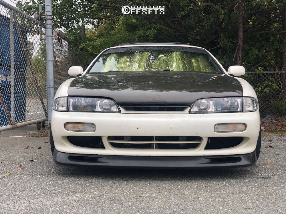 1995 Nissan 240SX with 18x9.5 22 Kansei Knp and 235/45R18