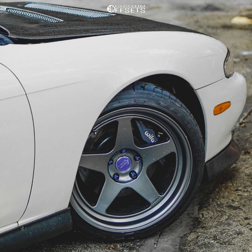1995 Nissan 240SX with 18x9.5 22 Kansei Knp and 235/45R18