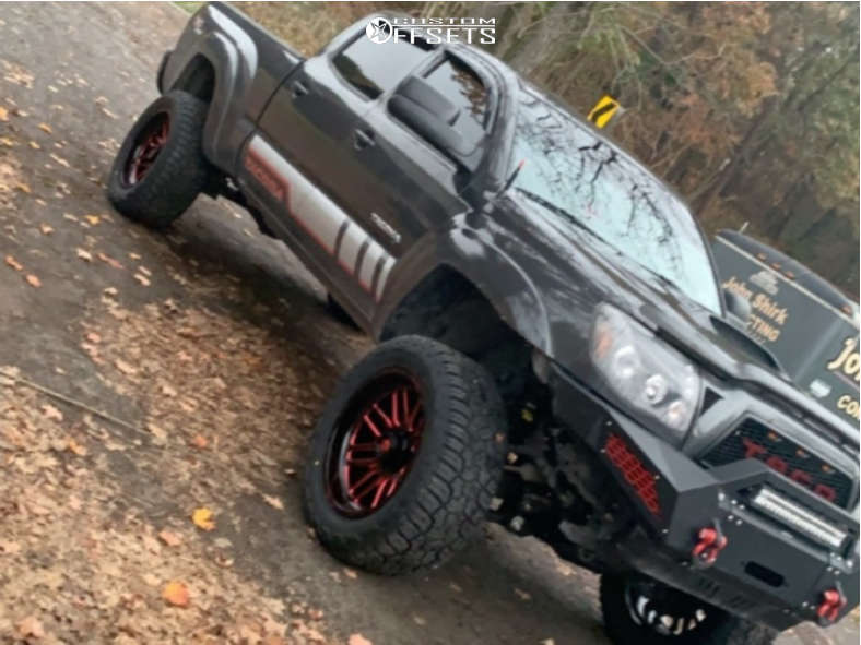 10 Toyota Tacoma Wheel Offset Slightly Aggressive Suspension Lift 6 Custom Offsets