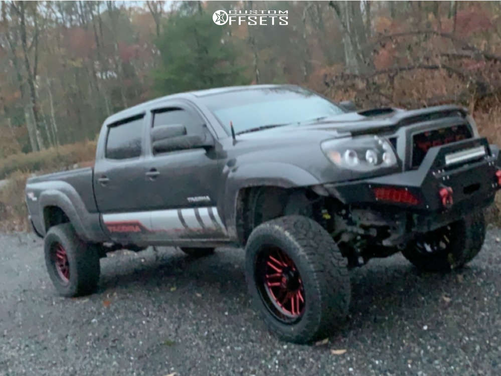 10 Toyota Tacoma Wheel Offset Slightly Aggressive Suspension Lift 6 Custom Offsets