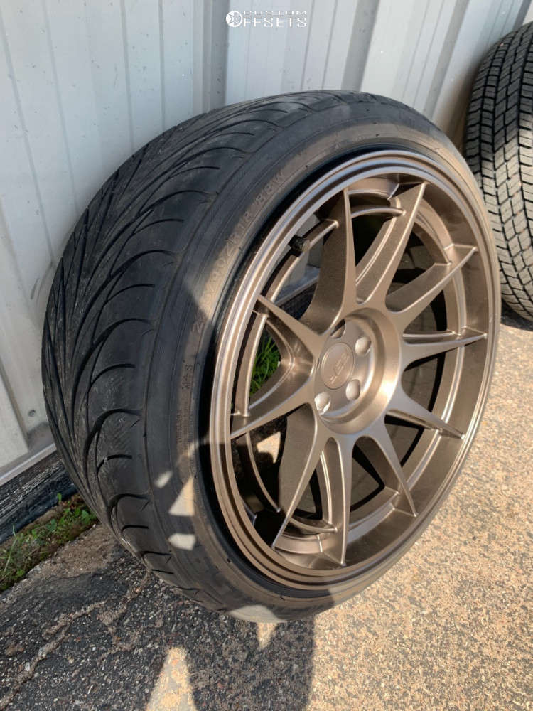 2002 Subaru Forester with 18x9.5 22 ESR Sr13 and 225/40R18 Federal ...