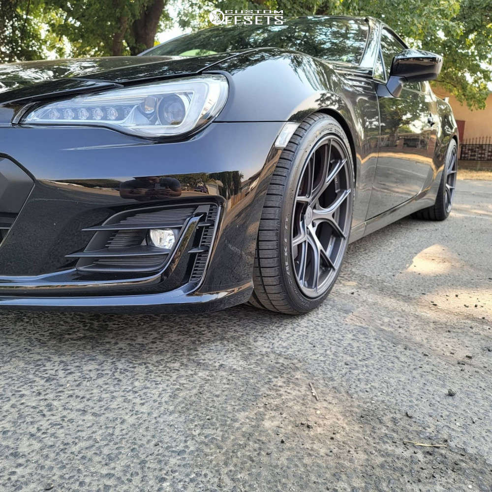 2018 Subaru BRZ with 18x9.5 40 Titan7 Ts-5 and 255/35R18 Falken Azenis ...