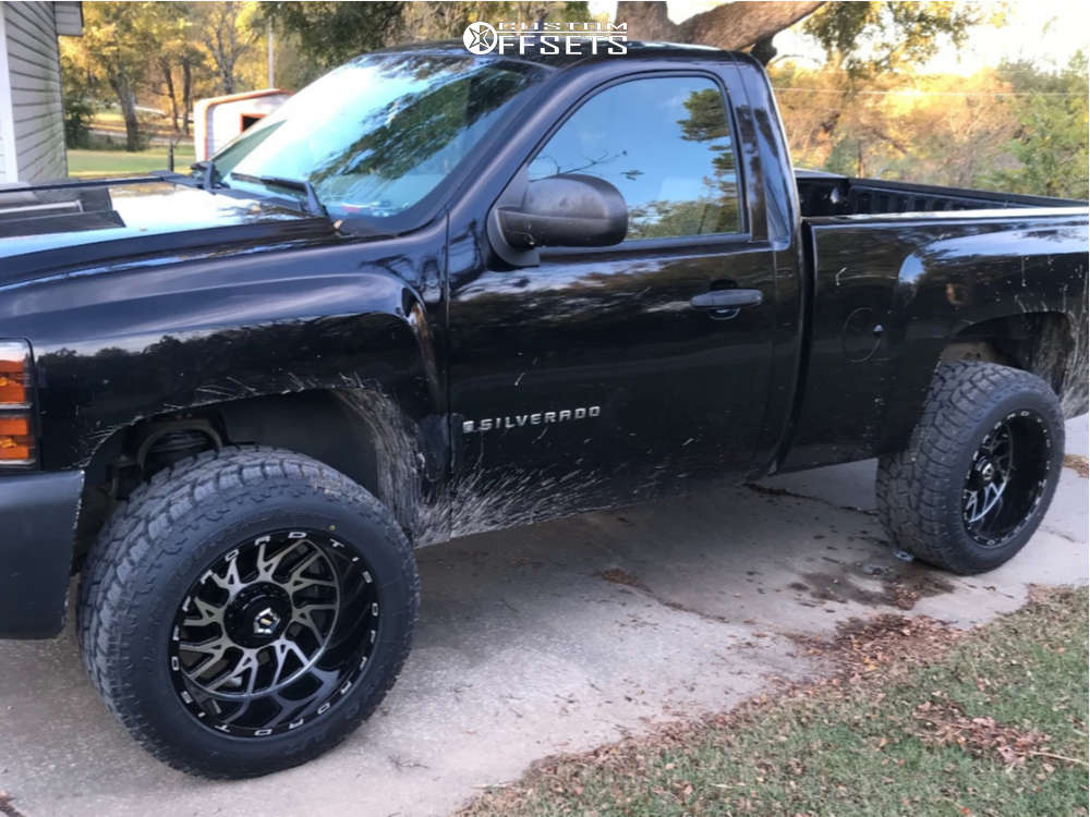 2008 Chevrolet Silverado 1500 with 20x12 -44 TIS 544BM and 285/65R20 ...