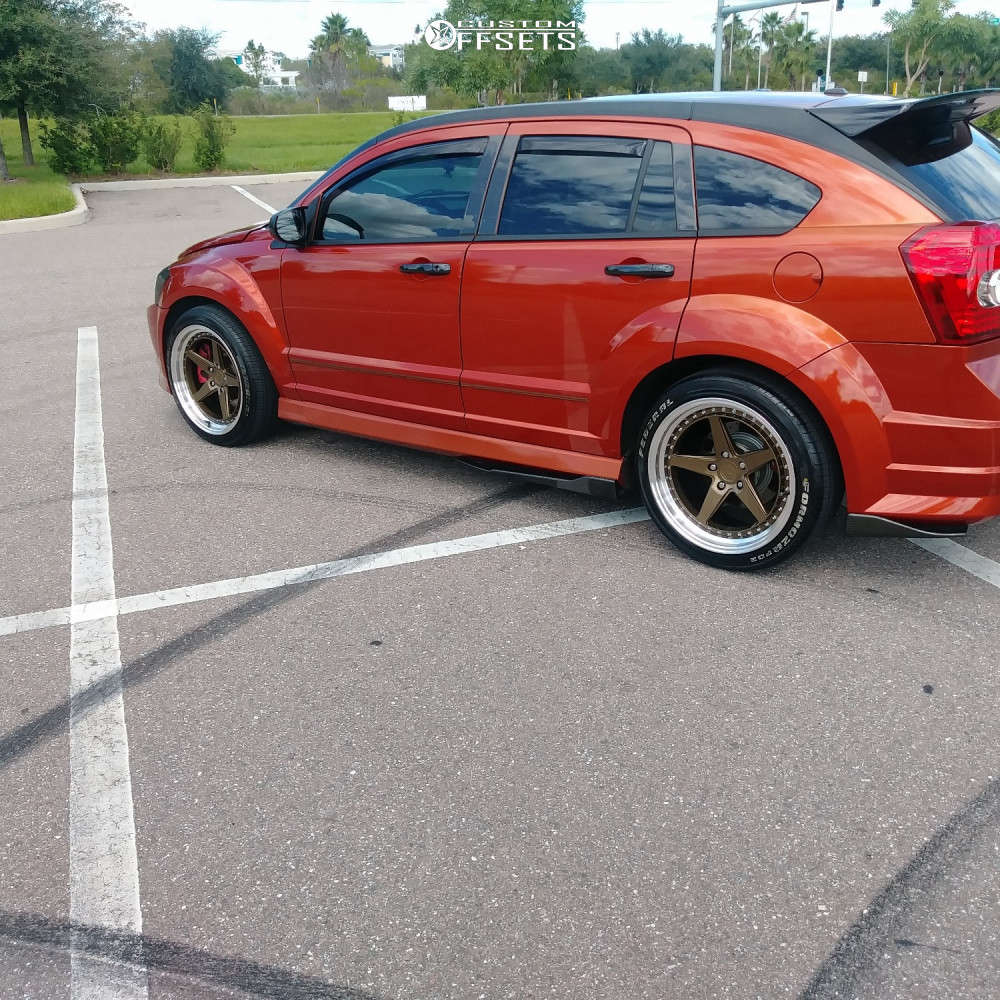 2008 Dodge Caliber Wheel Offset Flush Stock 1338619 Custom Offsets