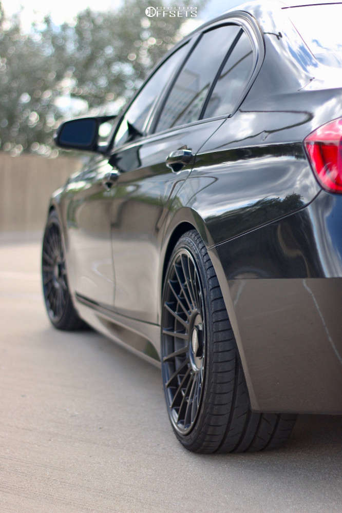 2012 BMW 335i with 19x8.5 35 Rotiform Las-r and 235/35R19 Achilles Atr ...