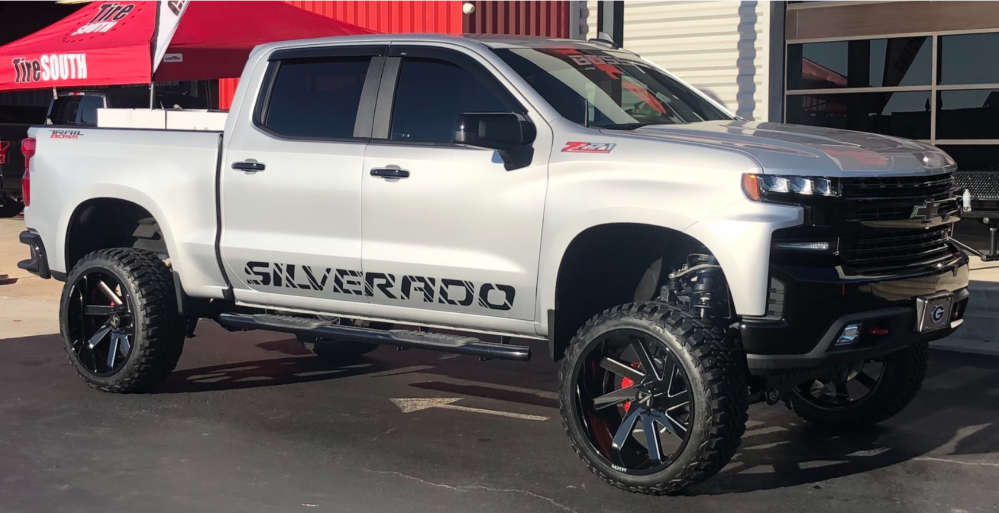 1 2020 Silverado 1500 Chevrolet Full Throttle Air Suspension Arkon Off Road Lincoln Black Milled