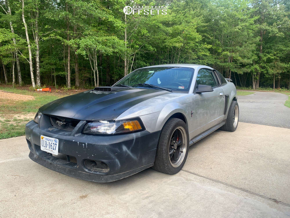 2003 Ford Mustang with 17x9 30 American Muscle Bullitt and 275/40R17