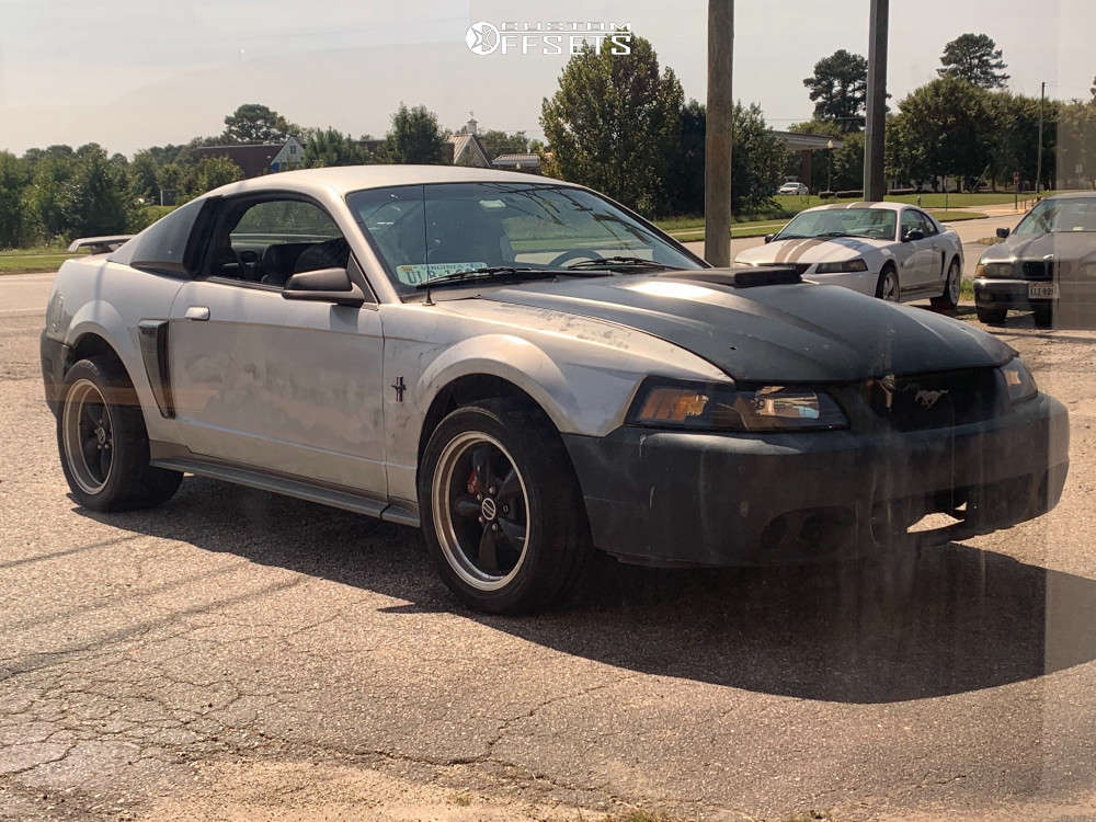 2003 Ford Mustang with 17x9 30 American Muscle Bullitt and 275/40R17