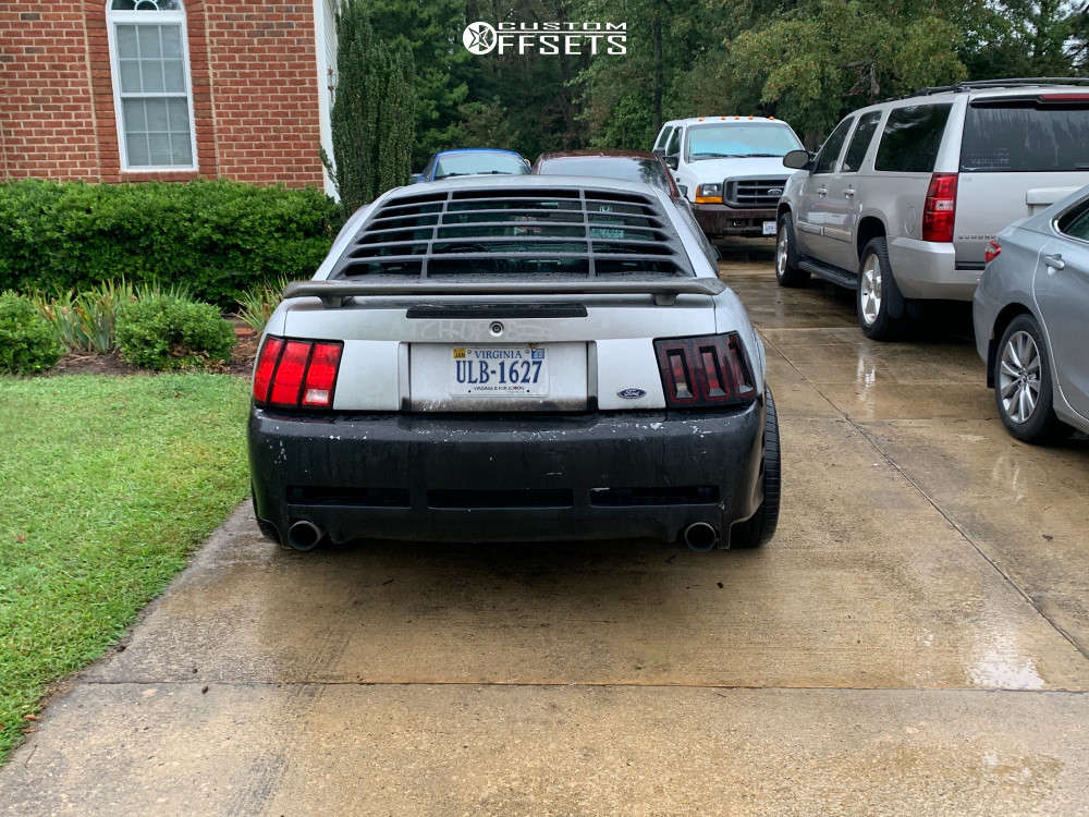 2003 Ford Mustang with 17x9 30 American Muscle Bullitt and 275/40R17