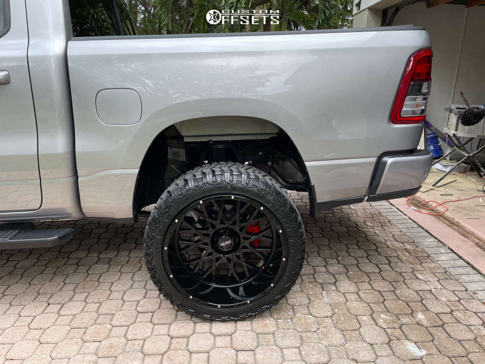 2020 Ram 1500 with 24x12 -51 Vision Rocker and 35/12.5R24 Renegade R/T ...