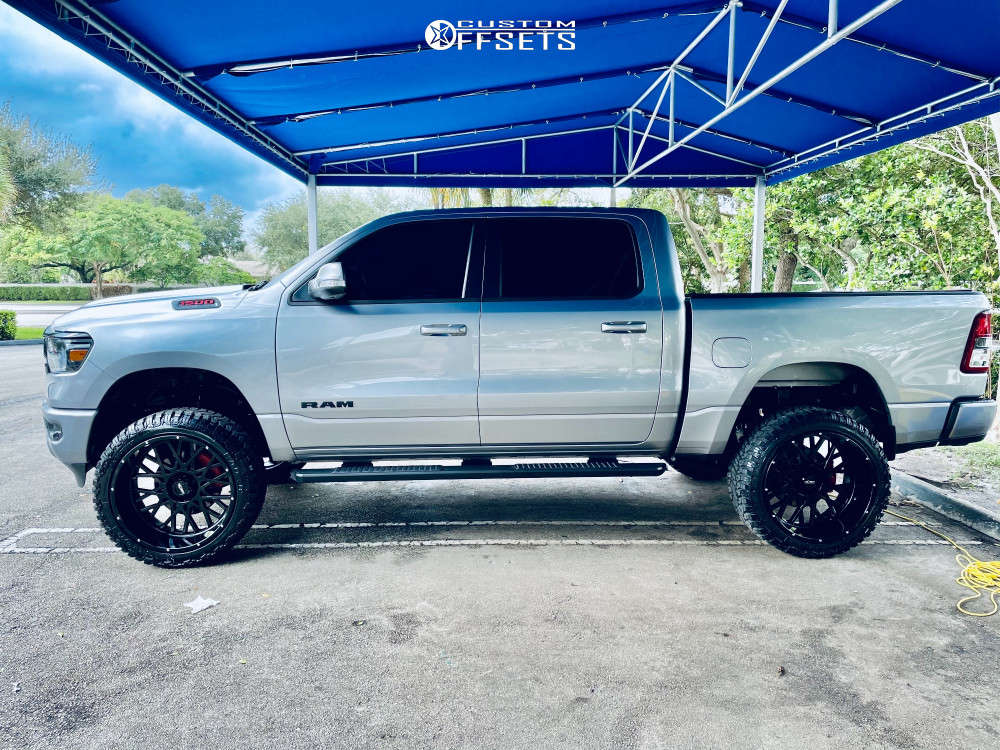 2020 Ram 1500 with 24x12 -51 Vision Rocker and 35/12.5R24 Renegade R/T ...