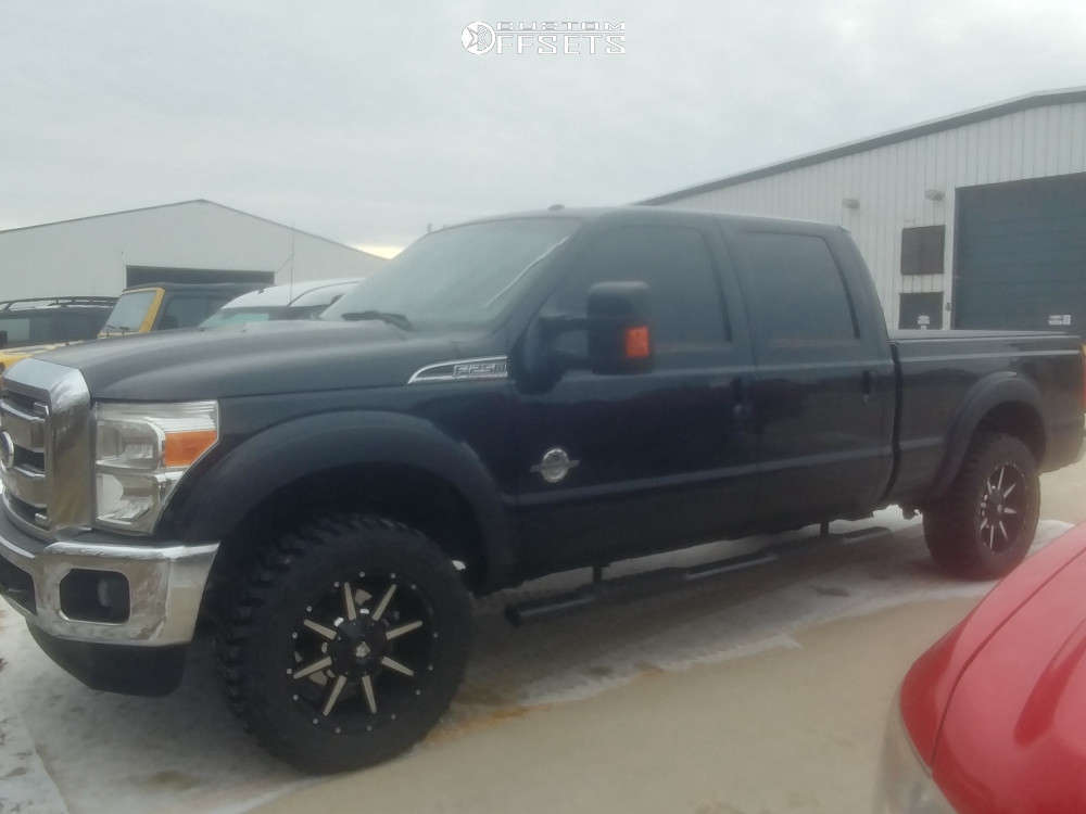 2011 Ford F-250 Super Duty with 20x9 Mayhem Arsenal and 295/60R20 ...