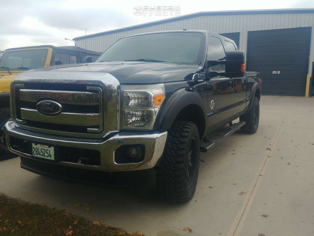 2011 Ford F-250 Super Duty with 20x9 Mayhem Arsenal and 295/60R20 ...