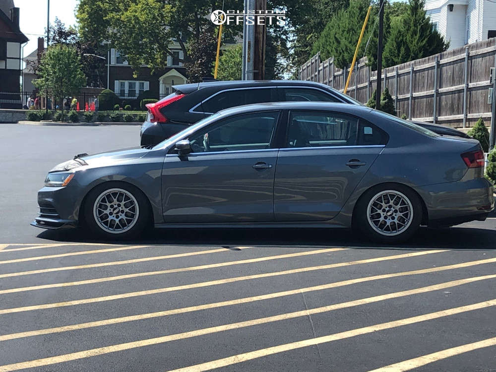 2017 Volkswagen Jetta with 16x8 25 BBS Rx and 205/50R16 
