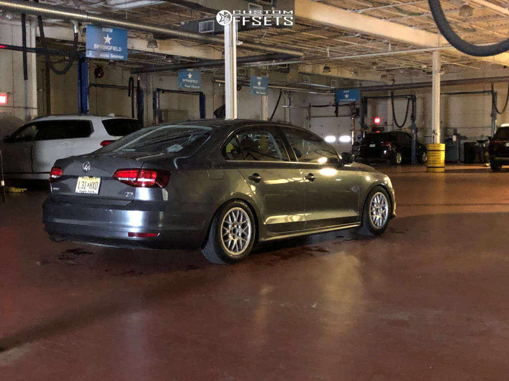 2017 Volkswagen Jetta with 16x8 25 BBS Rx and 205/50R16